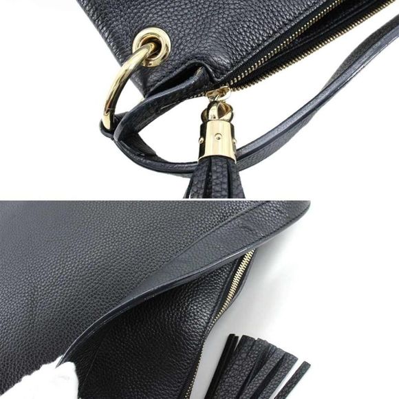 Gucci Soho Interlocking GG Shoulder Bag Black - Picture 8 of 9